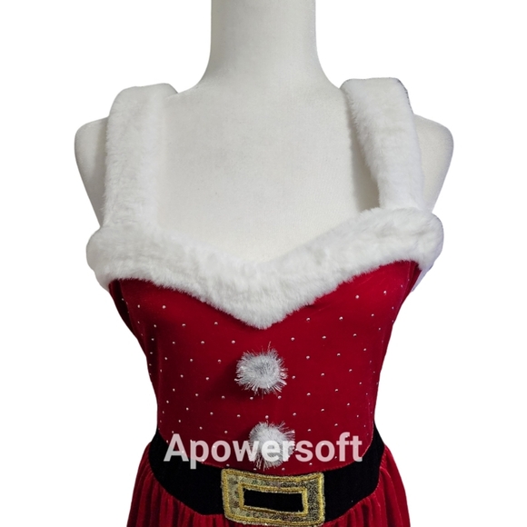 NWOT Eyeshadow Christmas Mrs. Claus Holiday Dress - Picture 2 of 9